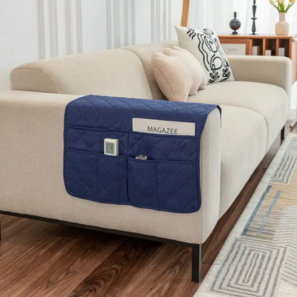 1PC Solid Color Sofa Armrest Cover - Removable Stretch Furniture Arm Couch Protector with Storage Bag - Chair Cover for Living Room Home