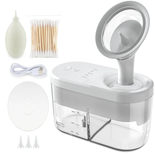 Electric Ear Wax Removal Irrigation System – Safe Ear Cleaner & Ear Washing Kit for Deep Ear Cleaning & Wax Removal Tool