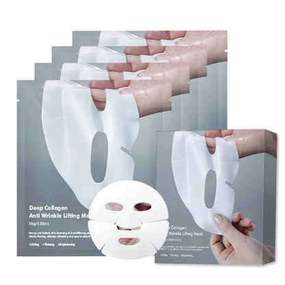 4pcs Collagen Face Mask – Deep Moisturizing & Nourishing, Firms Skin & Reduces Wrinkles