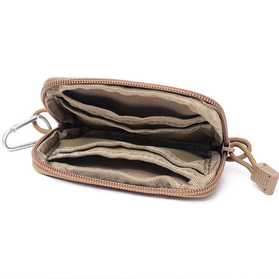 Waterproof Tactical EDC Waist Bag – Camping Travel Pouch with Key Holder, Card Slots & Coin Wallet