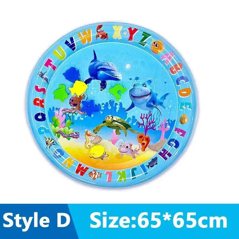 Cats & Dogs Inflatable Water Play Mat — Thickened Sensory Water Bed with Fish for Pet Interactive Fun