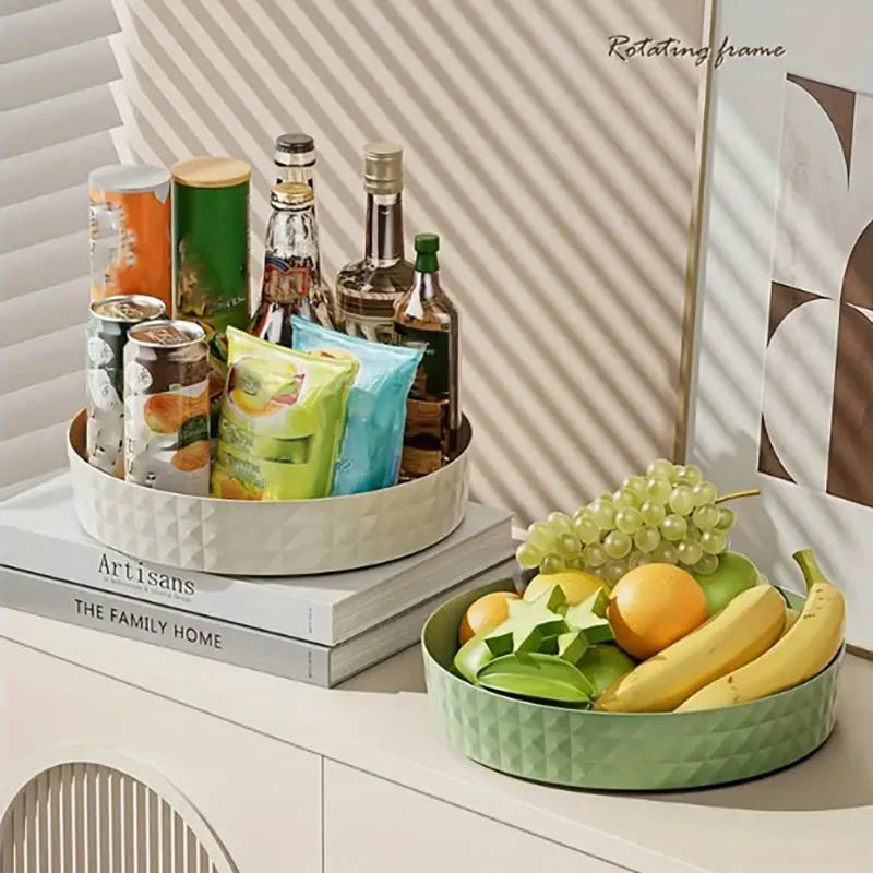 Rotating Spice Rack Organizer - Space-Saving Kitchen & Cosmetics Storage for Apartments and Dorms