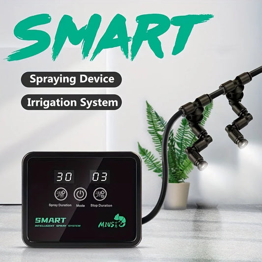 Intelligent Spray System for Reptiles – Mist Rainforest Tank Kit with Electronic Timer, Fogger & Humidifier for Terrariums