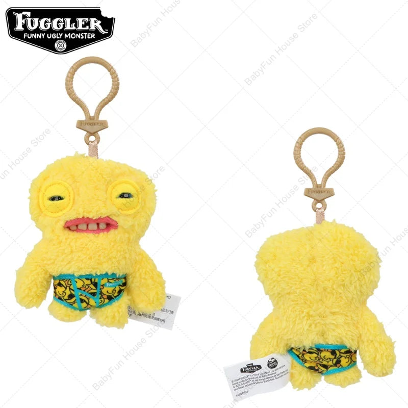 Original Fuggler Ugly Teeth Plush Keychain – Wide-Eyed Monster, Alien & Rabbit Peluche Pendant Toy