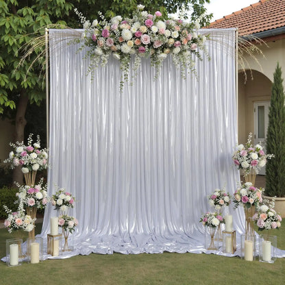 5x10ft Laser Glitter Backdrop Curtain – Wedding, Birthday & Christmas Photography Background Decor (1 Panel)