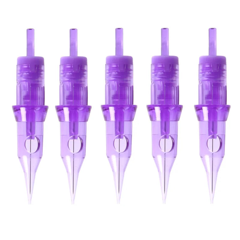 Tattoo Needle Cartridge Set 5/10/20/50pcs – Round Liner & Shader Disposable Needles for Tattoo Machine & Permanent Makeup Eyebrow Pen