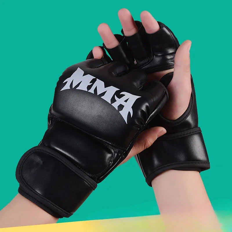 2024 Adult Professional Boxing Gloves - Combat Sandbag Training, Sanda, Muay Thai, MMA, Kickboxing Half Finger Gloves