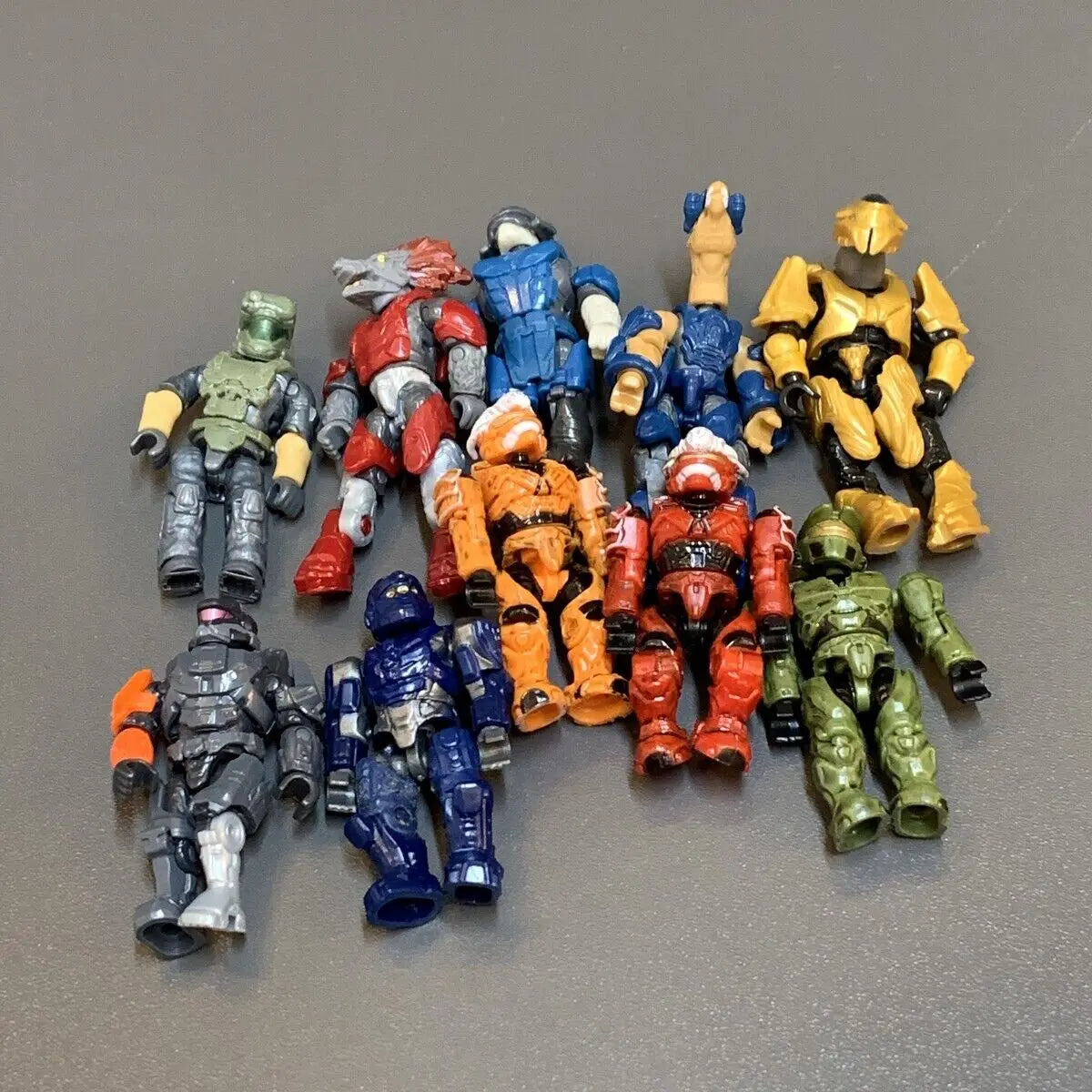 Mega Construx Lot – Master Chief, Elite, Grunt & MOTU He-Man Figures with Weapons