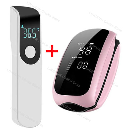 Rechargeable Digital Infrared Thermometer - Non-Contact Body Temperature Monitor for Adults and Infants with LCD Display