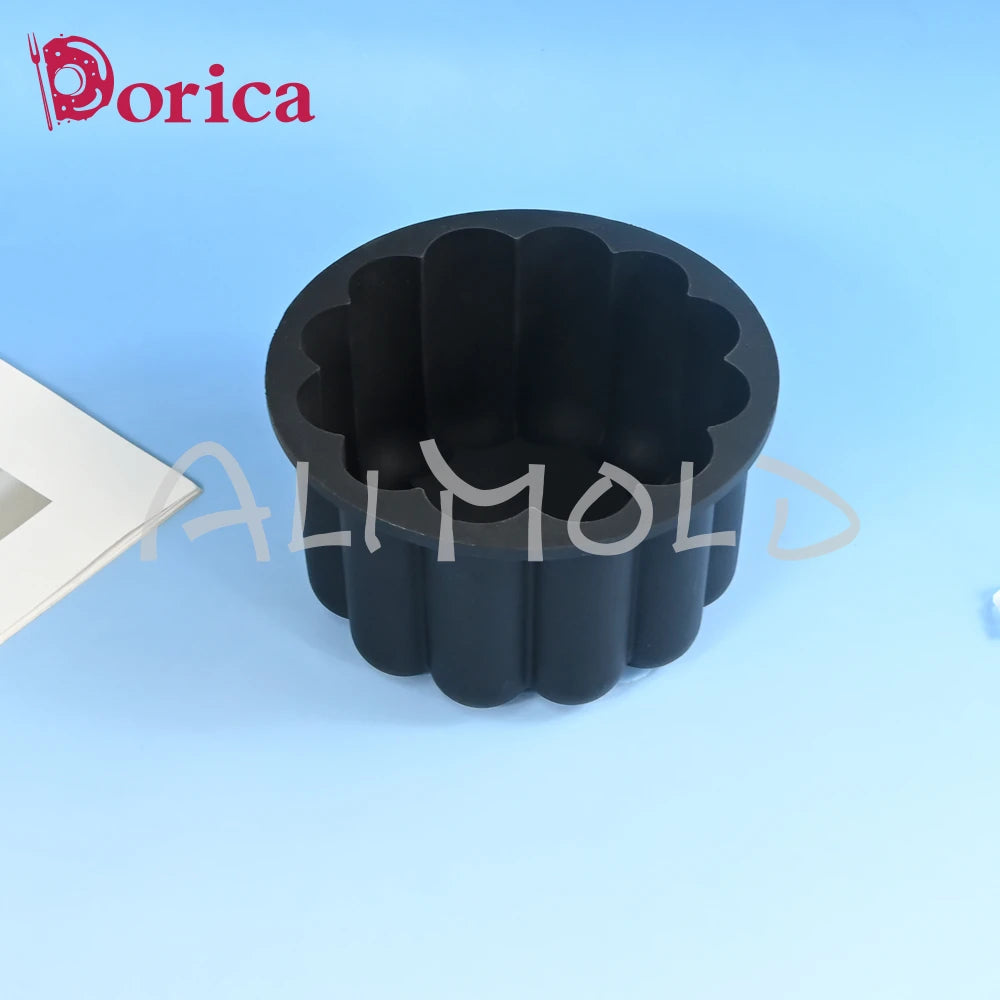 Dorica Silicone Baking Mold — Round, Heart, Star & Square Bento Cake, Chocolate, Mousse, Soap & Candle Moulds for Kitchen Bakeware