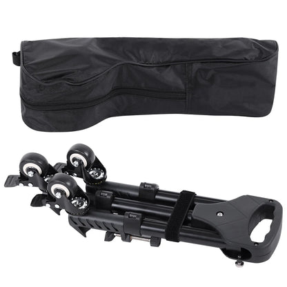VX-600 Foldable Camera Tripod Dolly – 3 Wheels Stand with Pulley Base, Universal Tripod for Easy Camera Movement