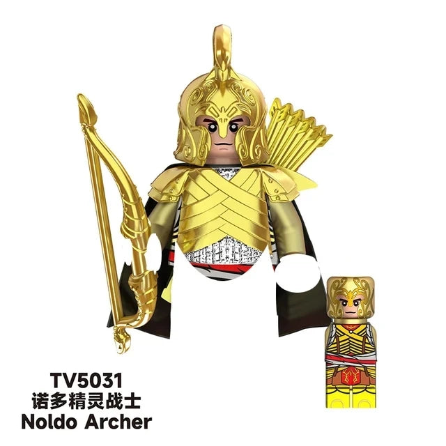 TV6403/TV6404/TV6405 Blocks Toy Set — Orcs, Dwarfs, Elves & Rohan Knight Action Figures Building Bricks for Kids Gift