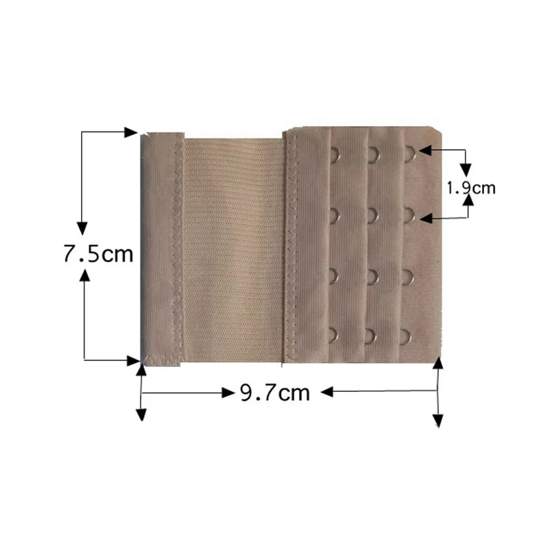 4-Row 4-Hook Bra Extender Set – Adjustable Strap Buckle for Bra Extension, Sewing Tool & Intimates Accessories
