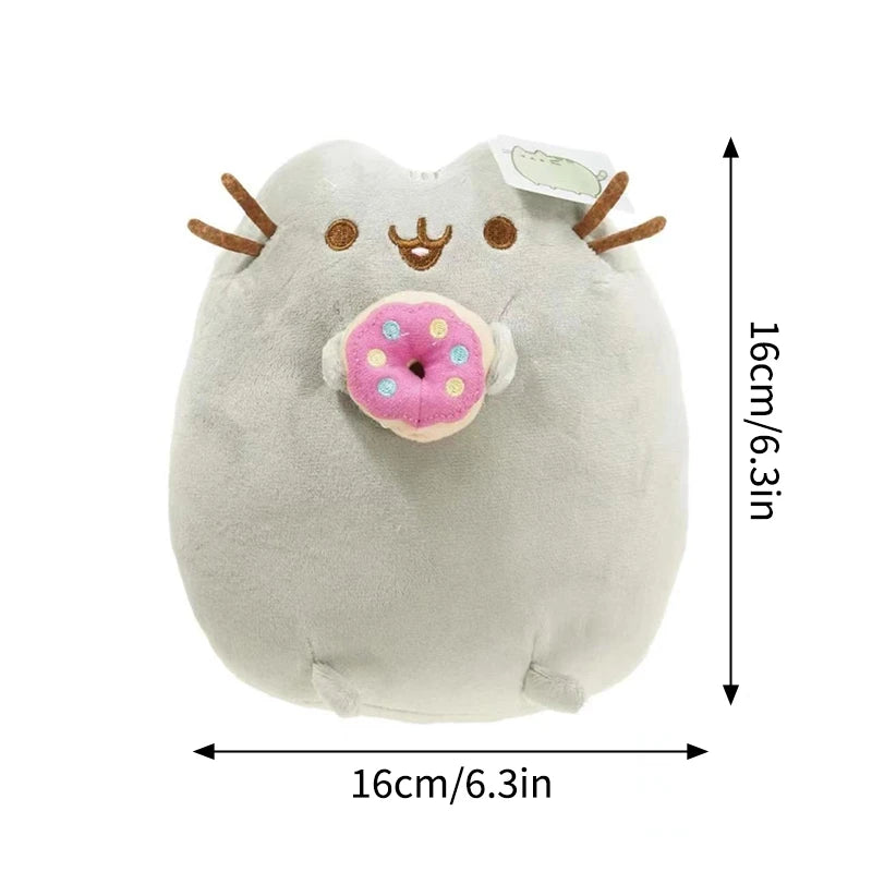 Pusheen Cat Figure and Charm - Cute Desk Accessories, Fluffy Cushion Decor, and Birthday Gifts for Pusheen Fans