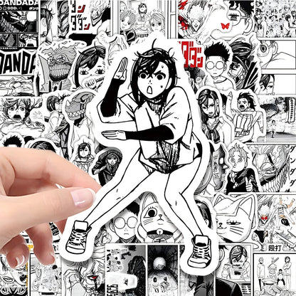 10/50/100/200PCS Dandadan Anime Stickers - Waterproof Cartoon Decals of Ken Takakura and Momo Ayase for Phones, Cars, Laptops, and DIY Crafts