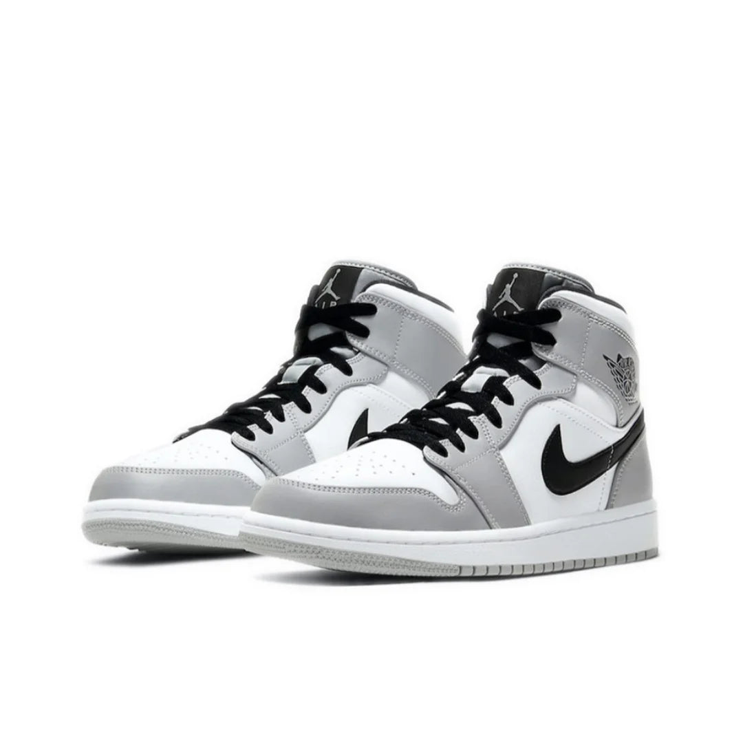 Nike Air Jordan 1 Mid – Original Retro Basketball Sneakers for Men | Classic Black & Red Colorway