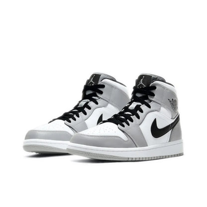 Nike Air Jordan 1 Mid – Original Retro Basketball Sneakers for Men | Classic Black & Red Colorway
