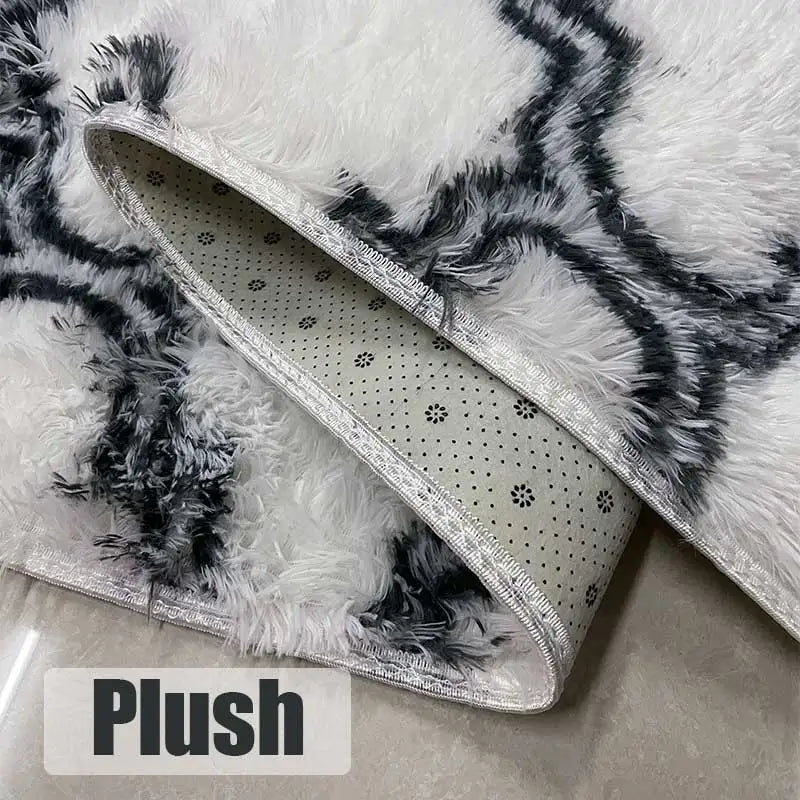Large Plush White Area Rug – Soft Fluffy Carpet for Living Room, Bedroom, Teen Room & Home Decor