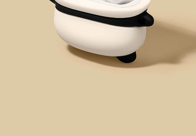Cute Lying Panda Silicone Case for AirPods 4 (2024) & AirPods Pro 1/2/3 — Protective Earbuds Charging Cover
