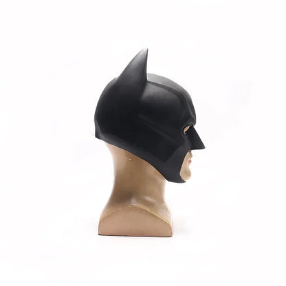 Batman Latex Cosplay Mask — Adult Halloween, Party & Masquerade Headgear for Men, Anime Costume Prop