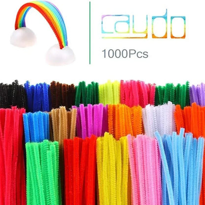 100/50PCS Chenille Stems Bulk – 22 Colors Pipe Cleaners for Kids’ Crafts, DIY Art Projects & Decorations (6mm x 12in)