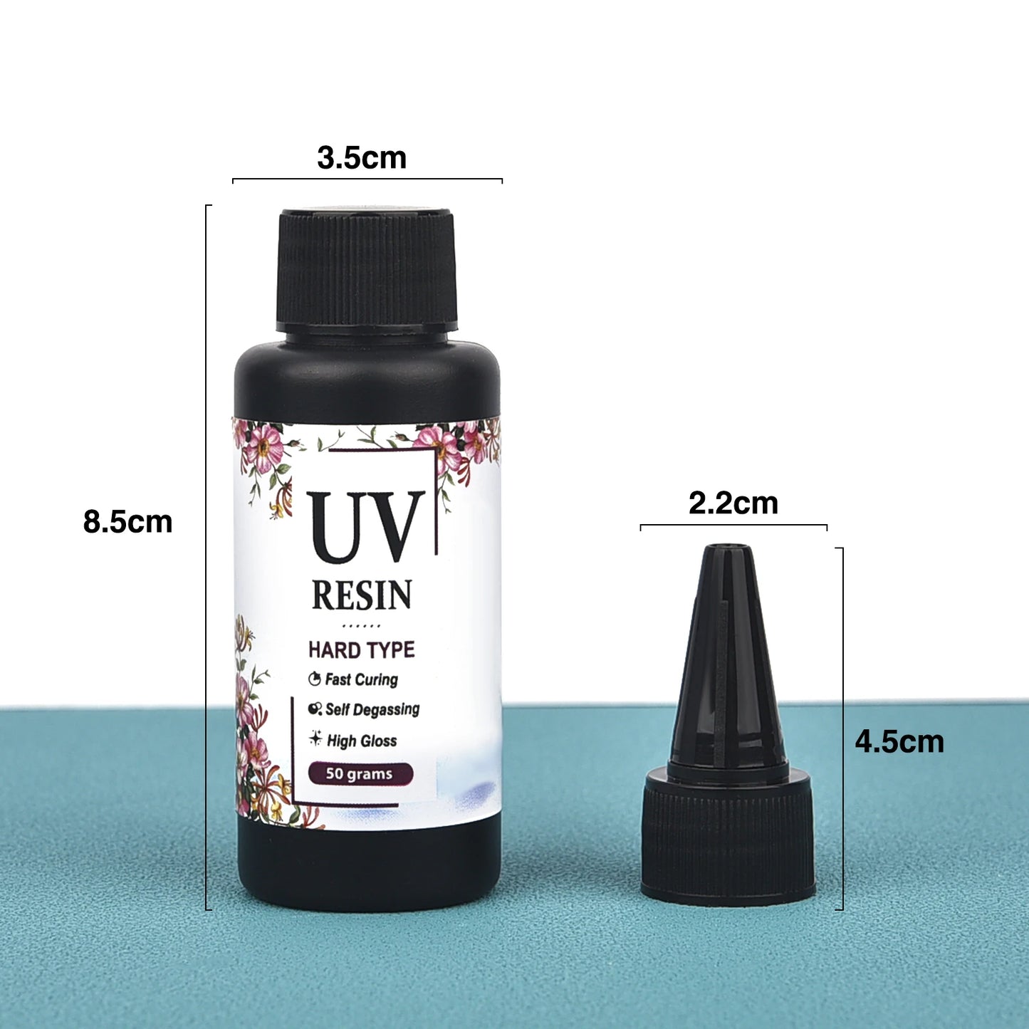 Crystal Epoxy Resin UV Glue - Quick Drying Hardener for DIY Jewelry Making, Available in 20g-1000g with UV Lamp Accessories