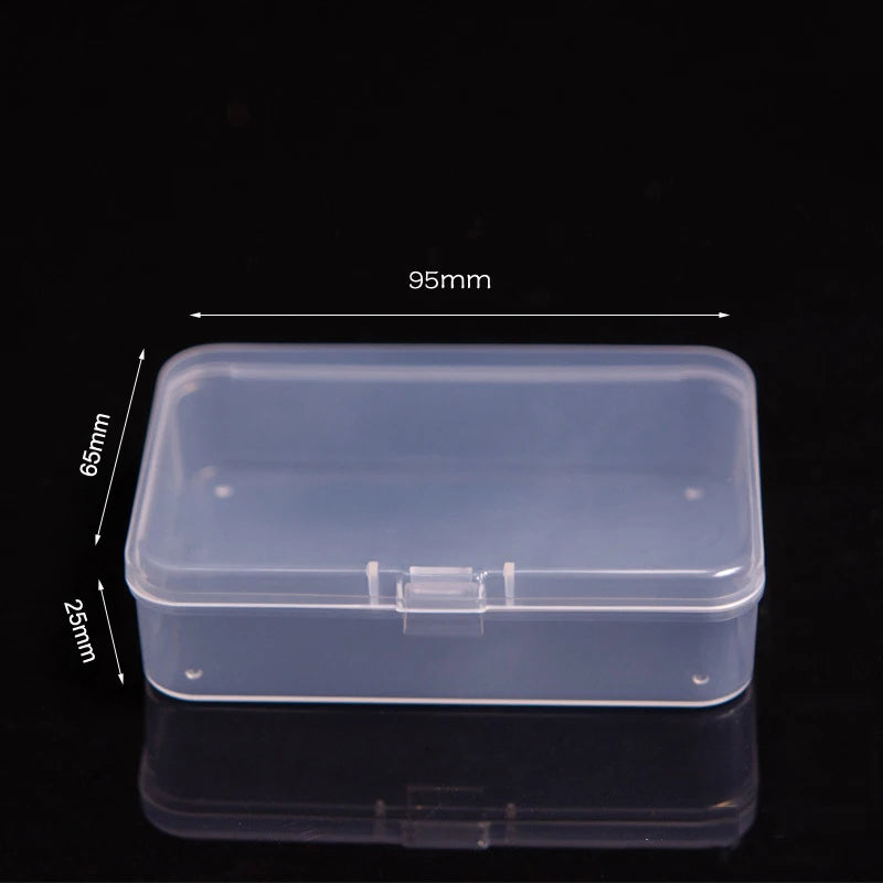 Multifunctional Acrylic Card Storage Box – 12x10.5cm Display Case with 2 Compartments, Holds 400 Postcards or Photos