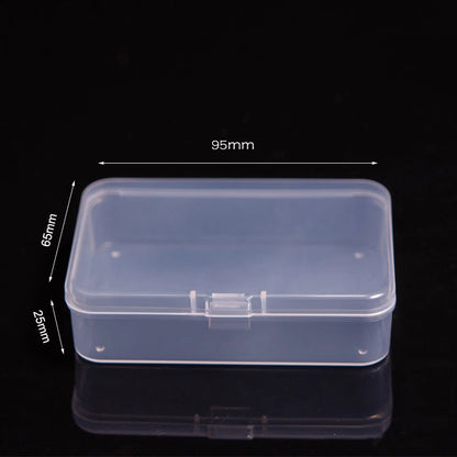 Multifunctional Acrylic Card Storage Box – 12x10.5cm Display Case with 2 Compartments, Holds 400 Postcards or Photos