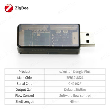 Zigbee 3.0 USB Dongle Plus EFR32MG21 – Universal Open Source Hub Gateway Compatible with Home Assistant, openHAB, Zigbee2MQTT, ZHA, NCP