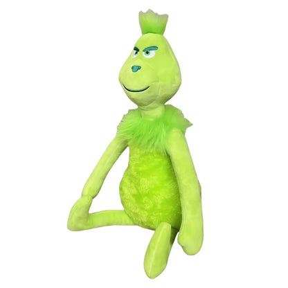 Green Shaggy Anime Figure – Green-Haired Monster Plush Doll, Christmas Decoration & Birthday Gift for Kids