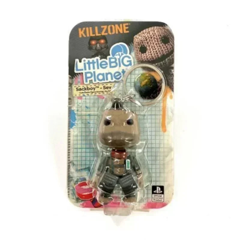 Little Big Planet Sackboy Keychain - Cute Kawaii Anime Game Figurine Toy and Collectible Gift