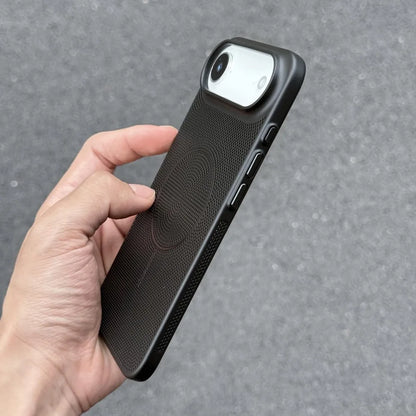 Metallic Heat Dissipation Mesh Phone Case - MagSafe Magnetic Hard Thin Cover for iPhone 11-17 Series