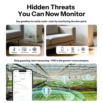 SONOFF SNZB-02B AirGuard TH Lite Sensor - Zigbee Temperature & Humidity Monitor with Data Logging and Long Battery Life