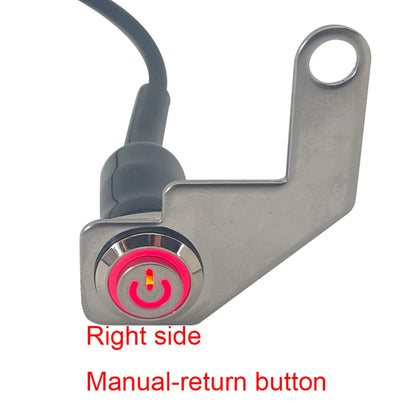 12V LED Waterproof Motorcycle Handlebar Switch – Manual Reset Button
