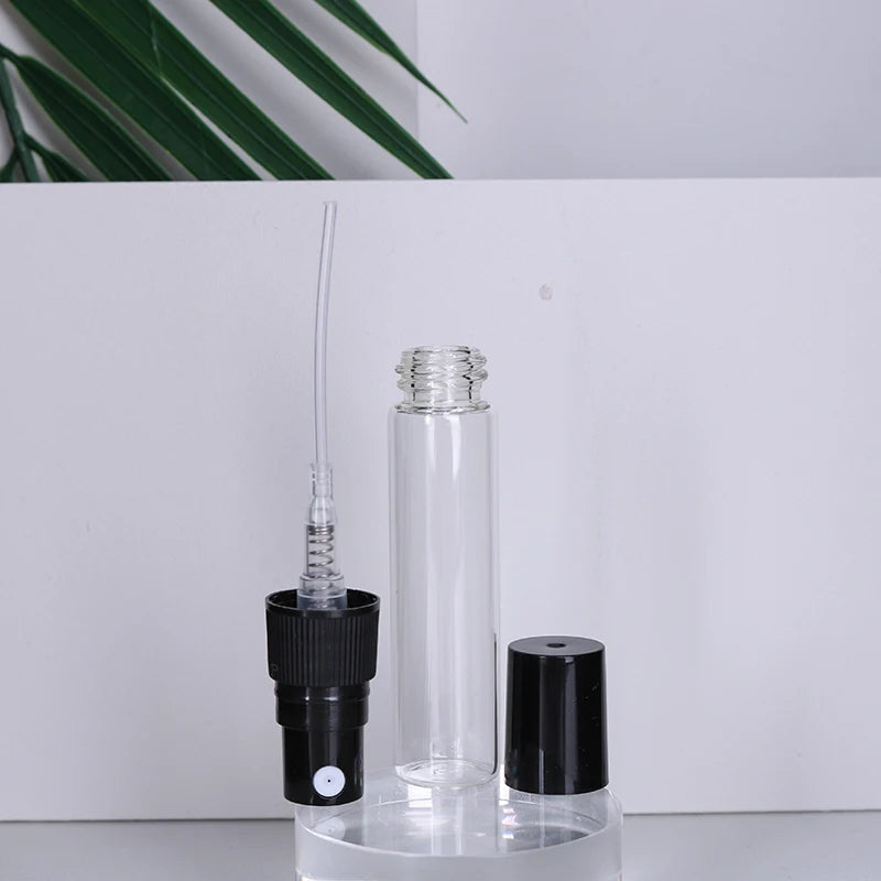 50-Pack 5ml Mini Glass Perfume Spray Bottles – Transparent High-Quality Portable Travel Sub-Bottles