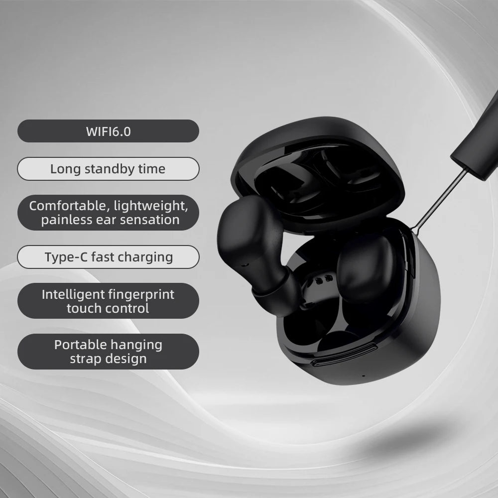 MINISO Bluetooth 6.0 Earbuds - Ergonomic HiFi Stereo Gaming Earphones with Microphone
