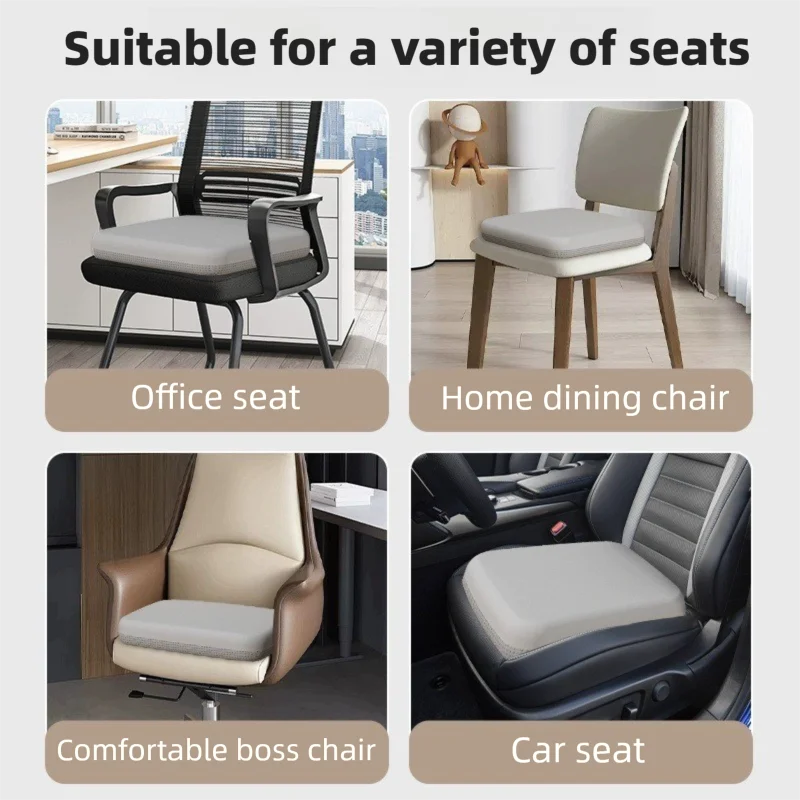 Memory Foam Seat Cushion - Comfortable Padding for Car, Office, Wheelchair, Sofa and Home Chairs