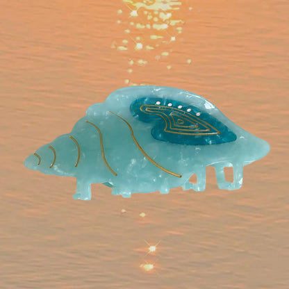 Ocean Beach Series Hair Claw | Hippocampus, Jellyfish & Dolphin Acetate Hair Clip for Women & Girls