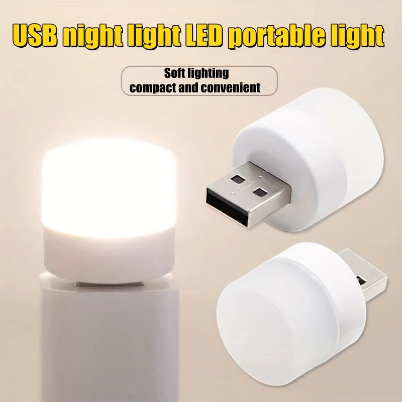 USB LED Reading Lamp 1W 5V - Eye Protection Night Light for Computers and Mobile Power Charging