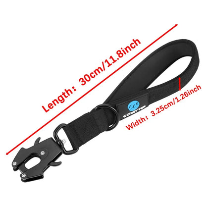 Heavy-Duty Nylon Dog Collar with Traffic Lead – Short Military-Style Leash with Metal Buckle for Large Dogs & Puppies