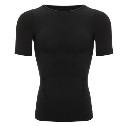 Men’s Weight Loss Body Shaper T-Shirt – Slimming Compression Gynecomastia Undershirt Waist Trainer Muscle Tank Top