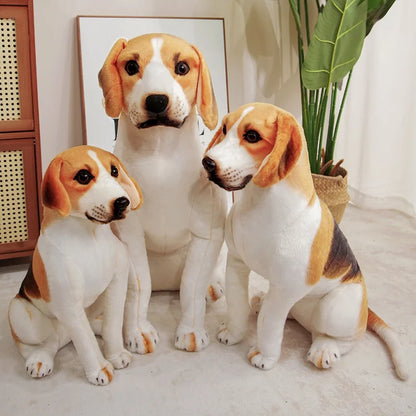 45-65cm Realistic Beagle Plush Toy - Stuffed Dog Doll, Gift, Home Decor & Pet Store Mascot