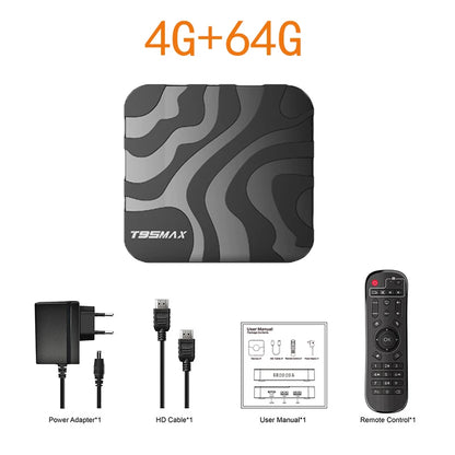 New H618 T95 Max Android 14 Smart TV Box - 8GB RAM, 128GB/64GB Storage, Double WiFi 2.4G & 5.8G, 6K 3D, Voice Assistant Media Player