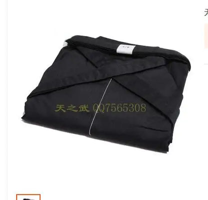 Aikido Gi Uniform & Cotton Hapkido Pants – Black Kendo Hakama Samurai Keikogi for Men, Women & Kids