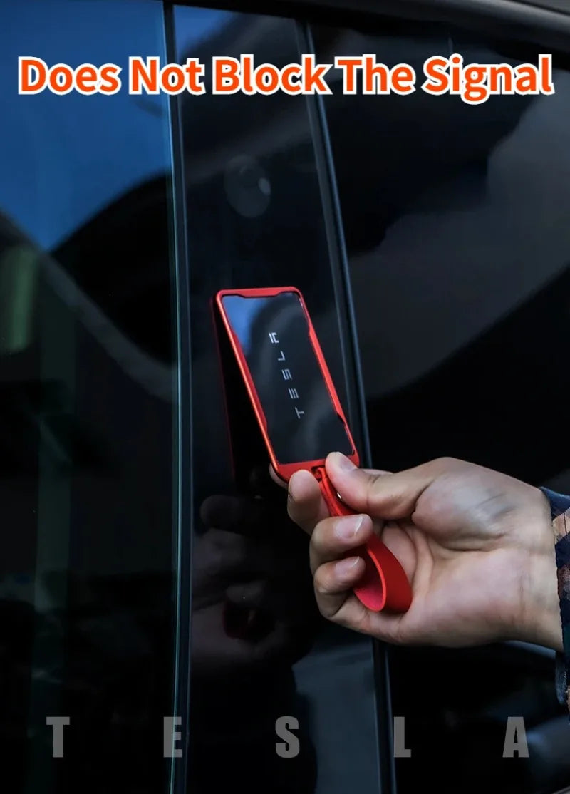Tesla Model 3 & Model Y Key Card Protector Case – Aluminum Alloy Protective Frame Bezel Holder Tesla Accessories Cover