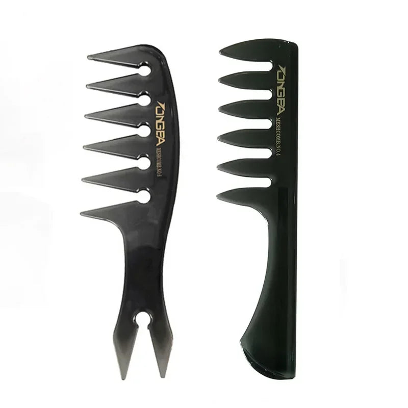 Men's Professional Wide Tooth Hair Comb & Brush – Barber-Grade Hair Styling Tool for Men