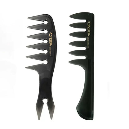 Men's Professional Wide Tooth Hair Comb & Brush – Barber-Grade Hair Styling Tool for Men