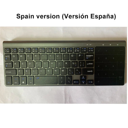 Slim 2.4G Wireless Keyboard with Touchpad — USB Numeric Keypad for Android, Windows, Desktop, Laptop & TV Box