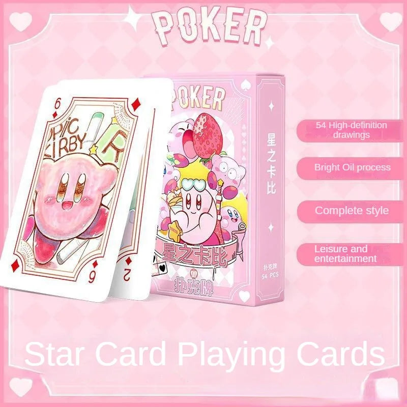 Kirby Poker Playing Cards – Kawaii Anime Board Game Deck for Kids, Party, and Creative Cartoon Gift Set
