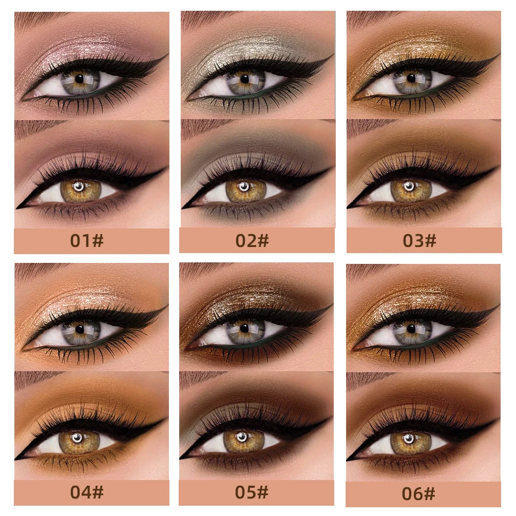 QIBEST Double-Head Glitter Liquid Eyeshadow – Contour Blush, Shimmer & Matte Pigment for Natural Cheek & Eye Makeup